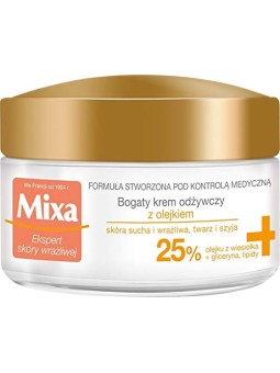 Crema nutriente ricca per pelli sensibili e secche