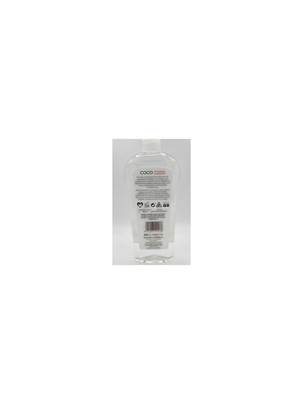 Olio di Cocco per il Corpo Unisex 400ml
