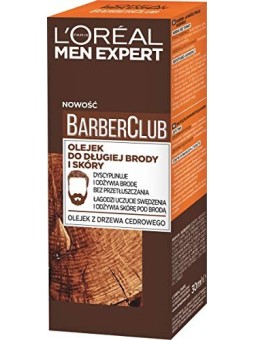 LOREAL Men Expert Barber Club Long Beard Skin Oil olio da barba uomo 30ml