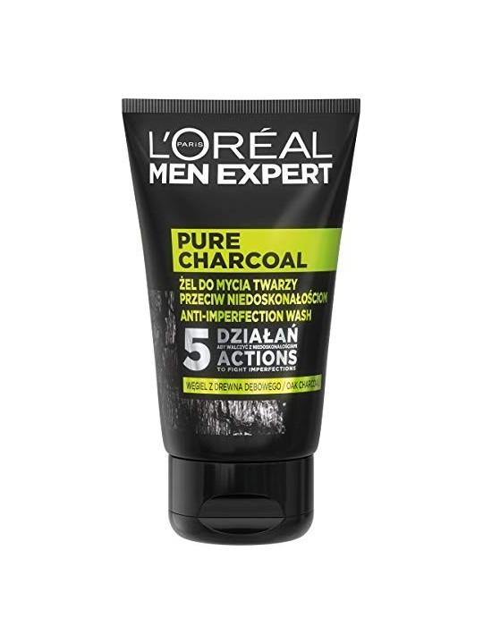 LOREAL Men Expert gel detergente viso antiimperfezioni Carbone Puro 100ml