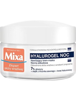 Mixa Hyalurogel Night CremaMaschera Notte Idratante Crema da notte donna 50ml
