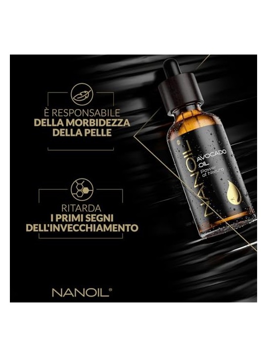 Nanoil Olio di Avocado per capelli e corpo 50ml