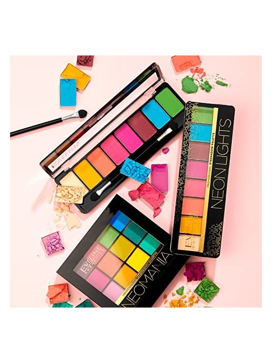 EVELINE Neon Lights Palette tavolozza ombretti 8g