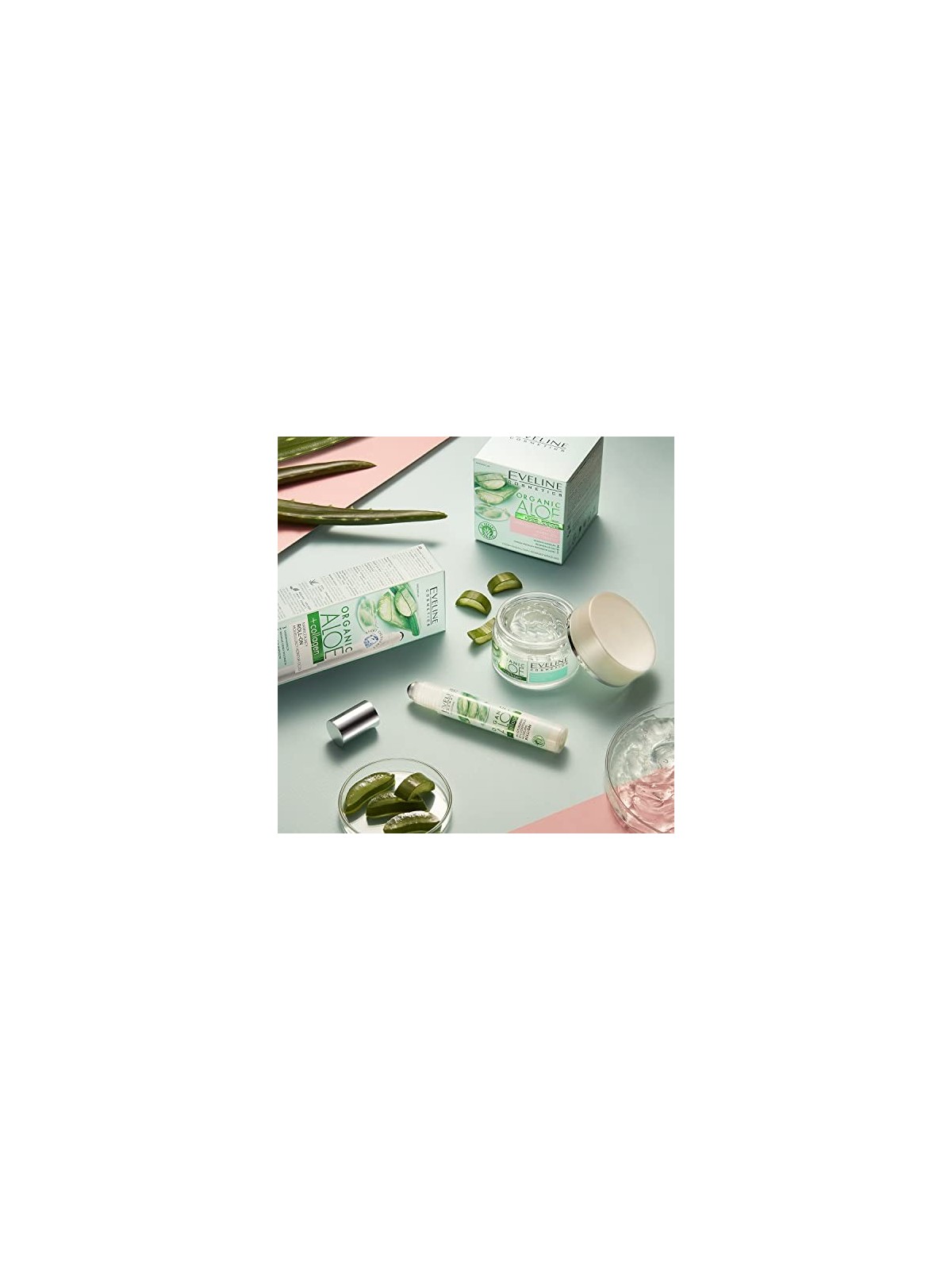 EVELINE Contorno occhi modellante rollon idratante Aloe Collagene biologico per tutti i tipi di pelle 15ml Eveline Cosmetics www