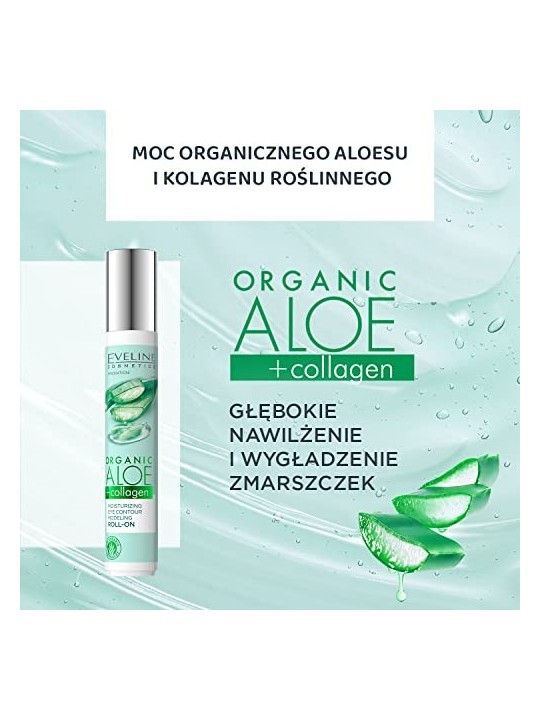 EVELINE Contorno occhi modellante rollon idratante Aloe Collagene biologico per tutti i tipi di pelle 15ml Eveline Cosmetics www
