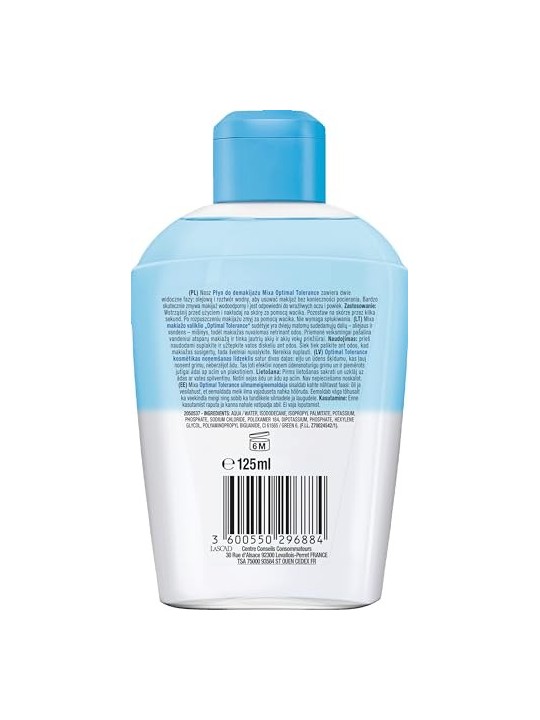 MIXA Tolleranza Ottimale struccante bifasico 125ml