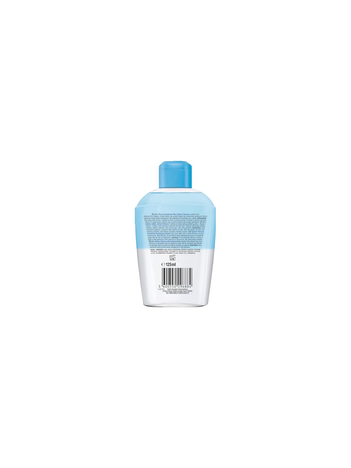 MIXA Tolleranza Ottimale struccante bifasico 125ml