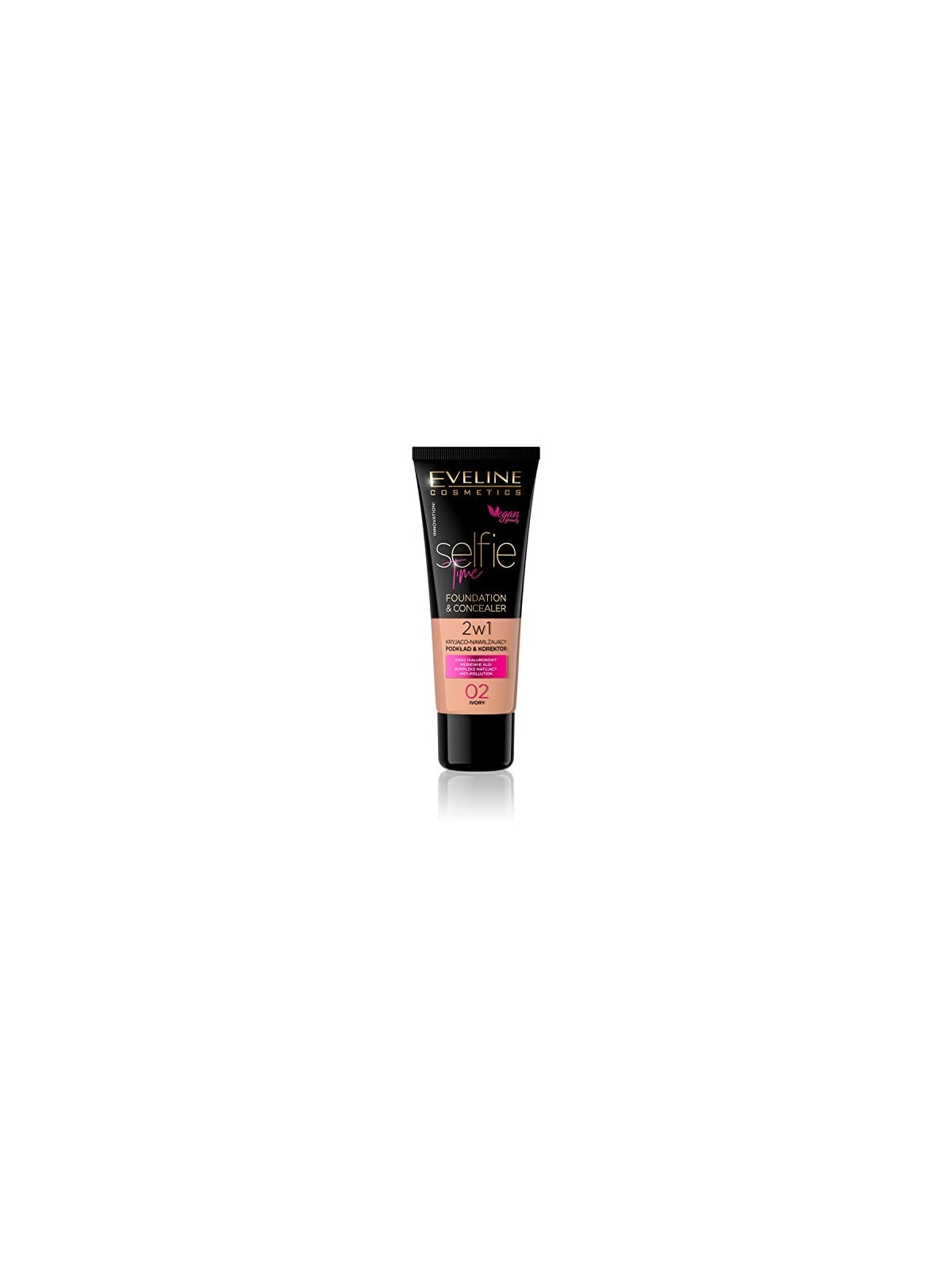 Fondotinta e correttore EVELINE Selfie Time 02 Ivory 30ml