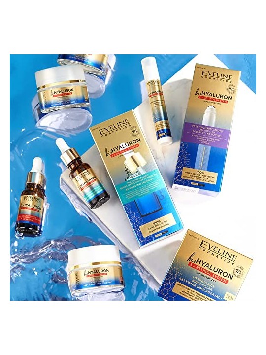 EVELINE Biohyaluron 3xRetinol Sistema antirughe gel occhi rollon