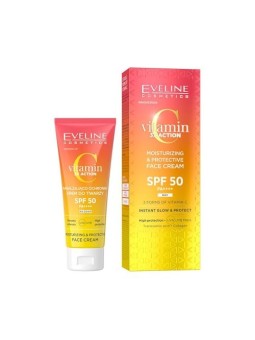 EVELINE Vitamina C 3x Crema viso idratante e protettiva SPF50 30ml