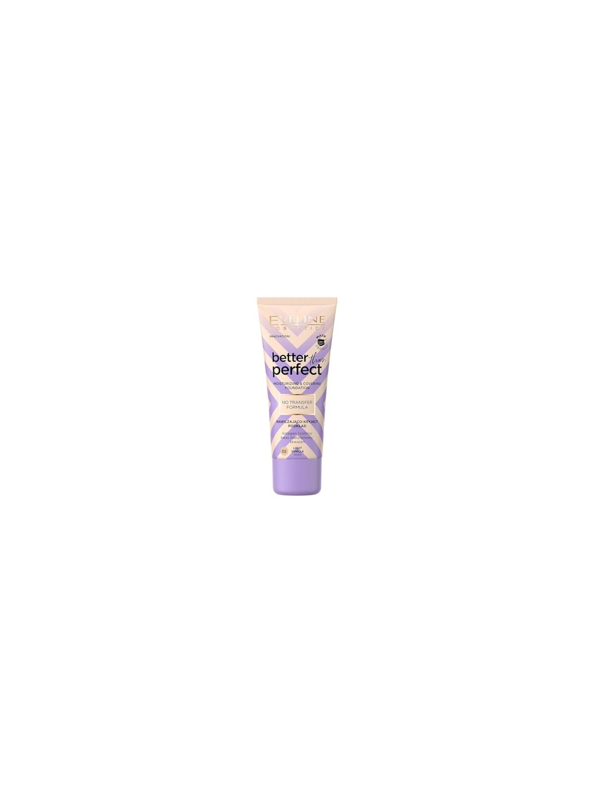 EVELINE Better Than Perfect - Fondotinta viso idratante e coprente 02 Light Vanilla 30ml