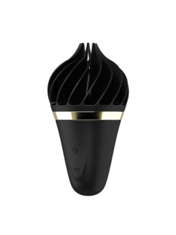Vibratore a cono gelato Satisfyer nero-oro