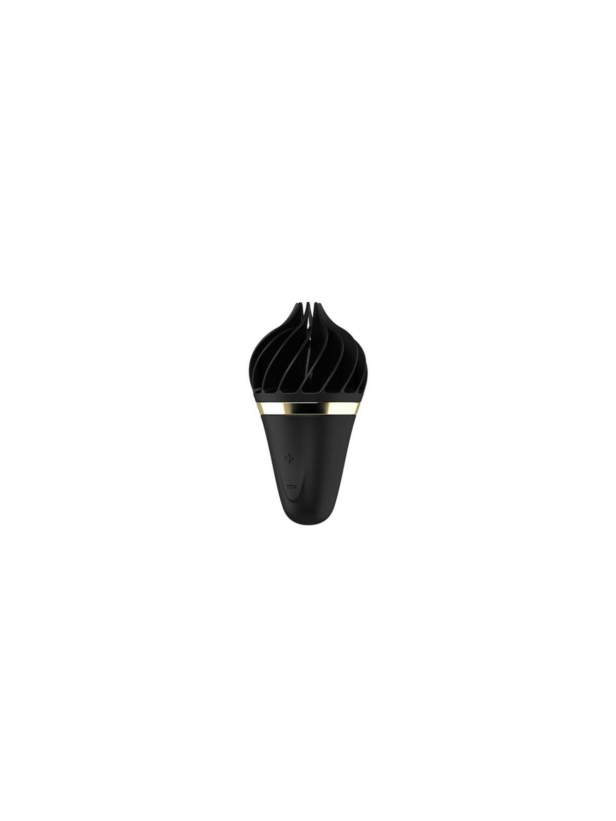 Vibratore a cono gelato Satisfyer nero-oro