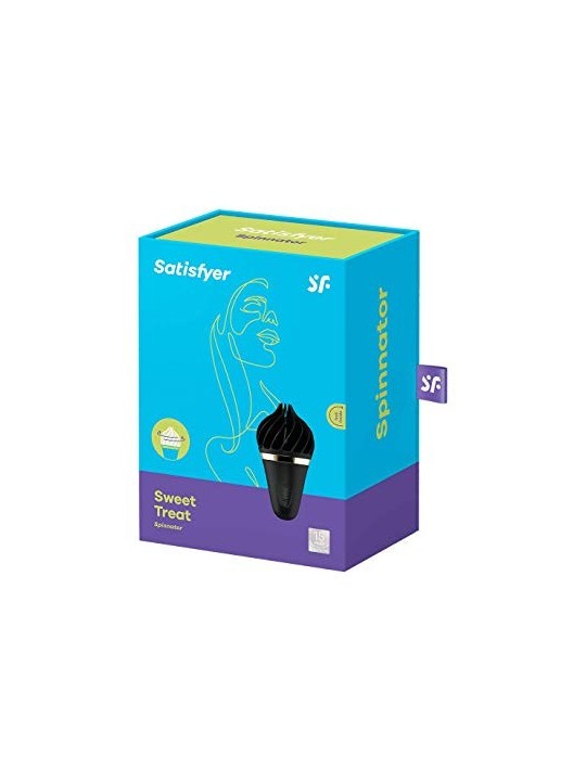 Vibratore a cono gelato Satisfyer nero-oro