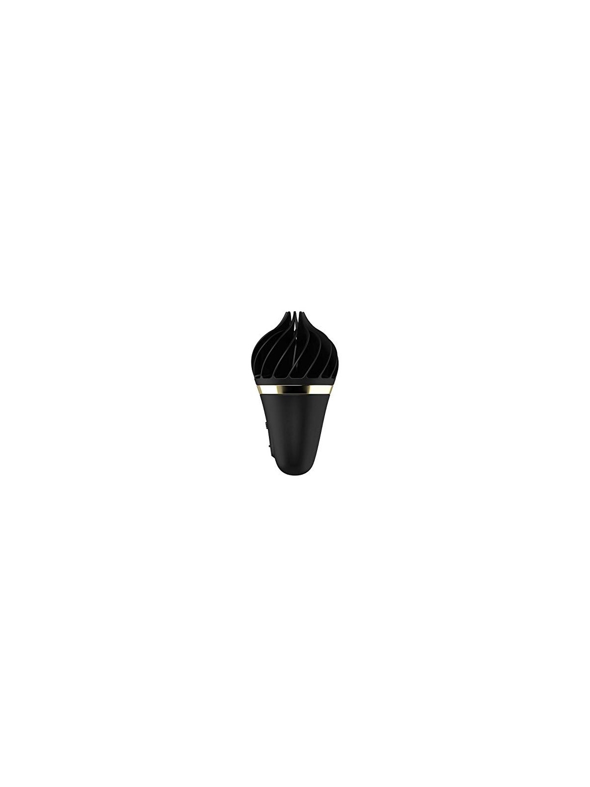 Vibratore a cono gelato Satisfyer nero-oro