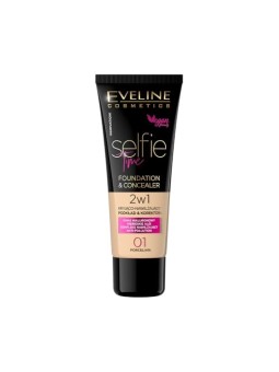 Fondotinta e correttore EVELINE Selfie Time 05 Beige 30ml