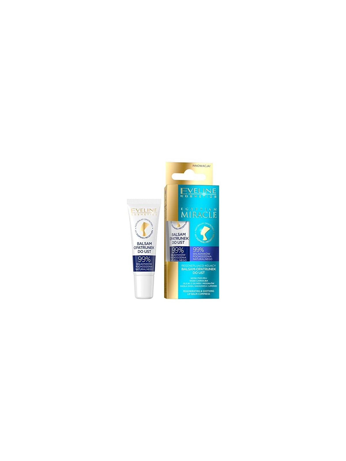 EVELINE Egyptian Miracle balsamo labbra rigenerante e lenitivo 12ml