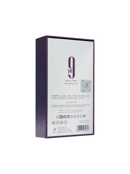 Afnan 9 PM Pour Femme eau de parfum Spray 100ml