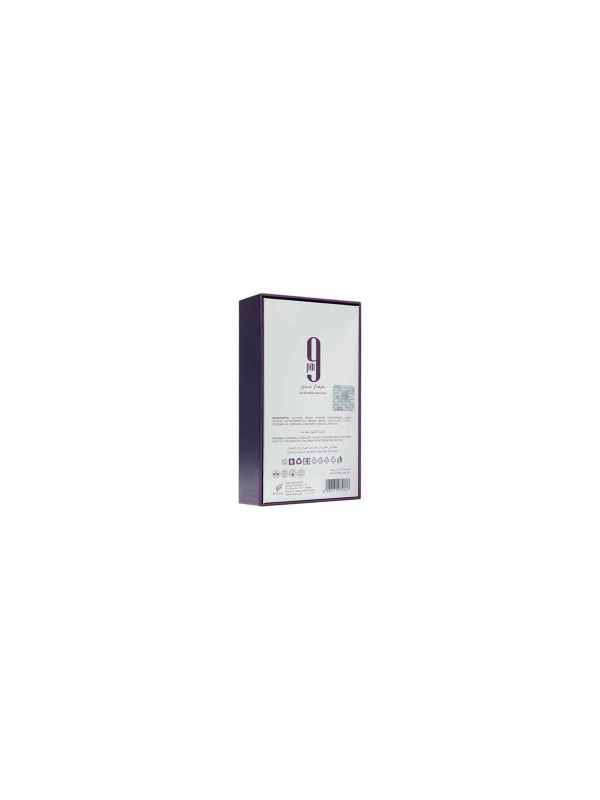 Afnan 9 PM Pour Femme eau de parfum Spray 100ml