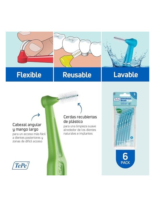 TePe Scovolino Interdentale Angolare 6 Pz donna  06 mm modr