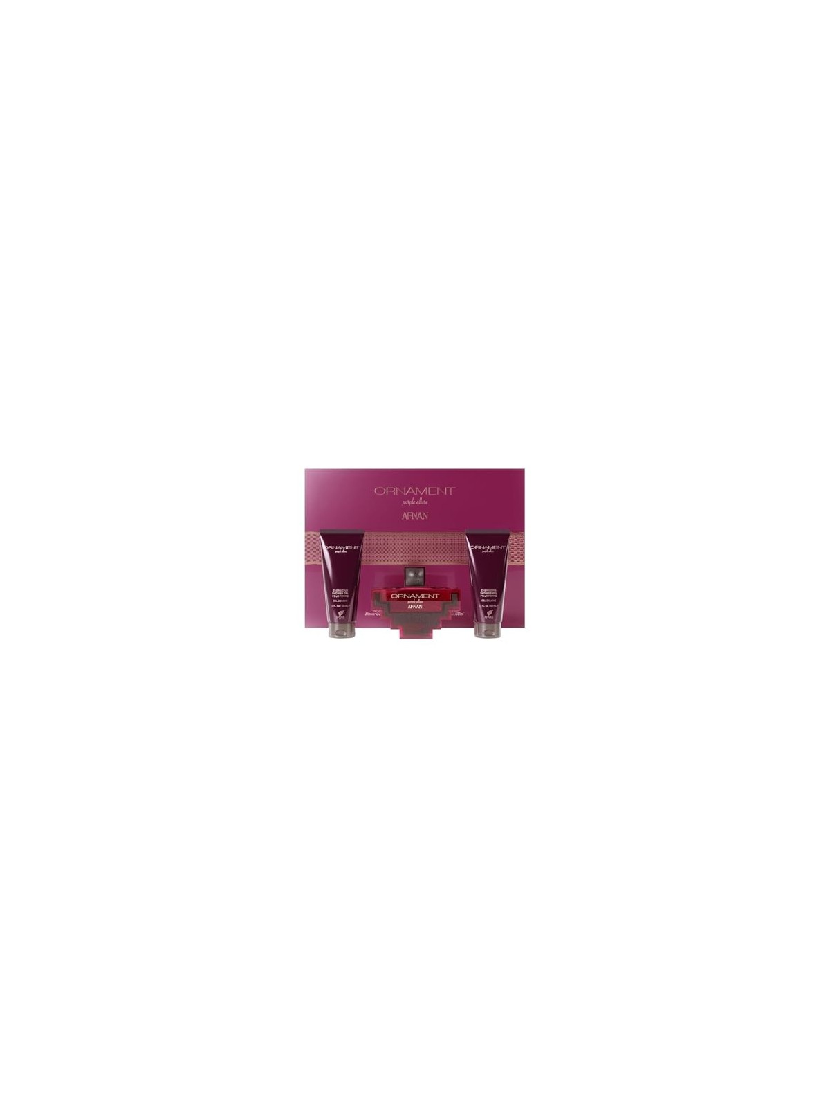 Afnan Ornament Purple Allure Set regalo eau de parfum 100 ml gel doccia 100 ml e lozione corpo 100 ml donna 100ml