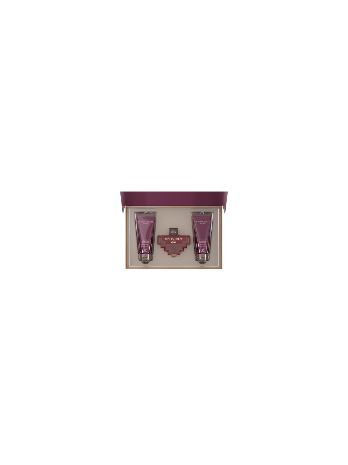 Afnan Ornament Purple Allure Set regalo eau de parfum 100 ml gel doccia 100 ml e lozione corpo 100 ml donna 100ml