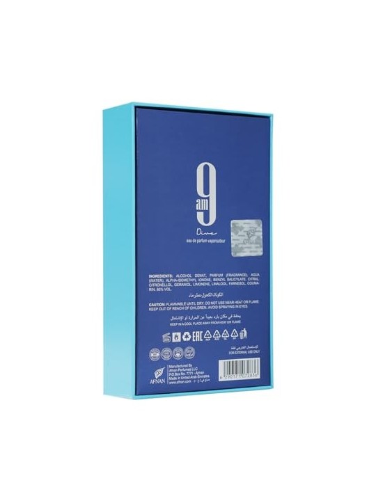 Afnan 9 AM Dive eau de parfum Spray 100ml Afnan www.essenzetotalstyle.com 