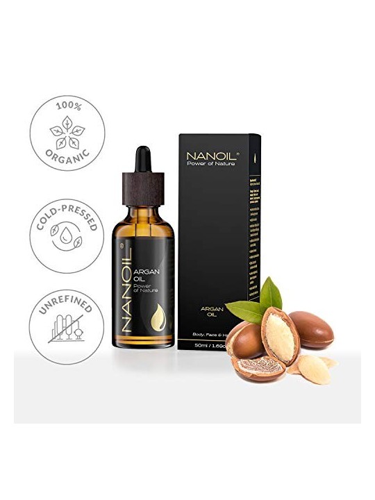 Nanoil Olio di Argan per capelli e corpo 50ml