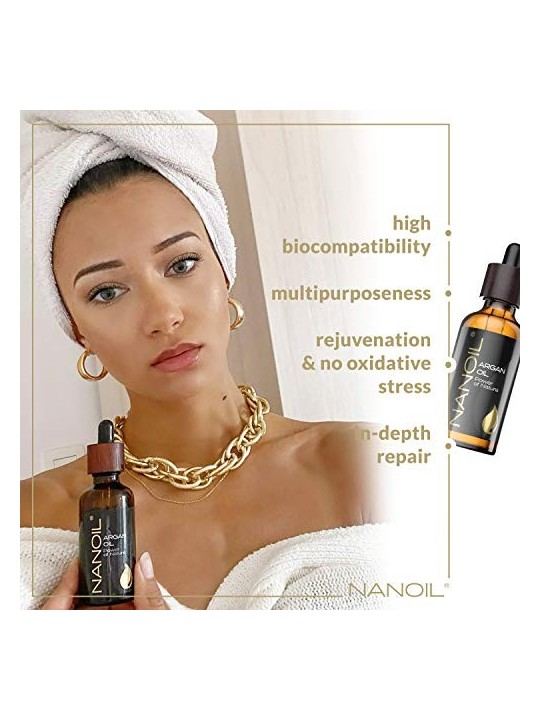 Nanoil Olio di Argan per capelli e corpo 50ml