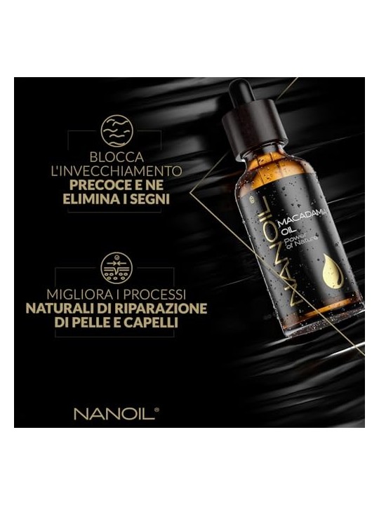 Nanoil Olio di Macadamia per capelli e corpo 50ml