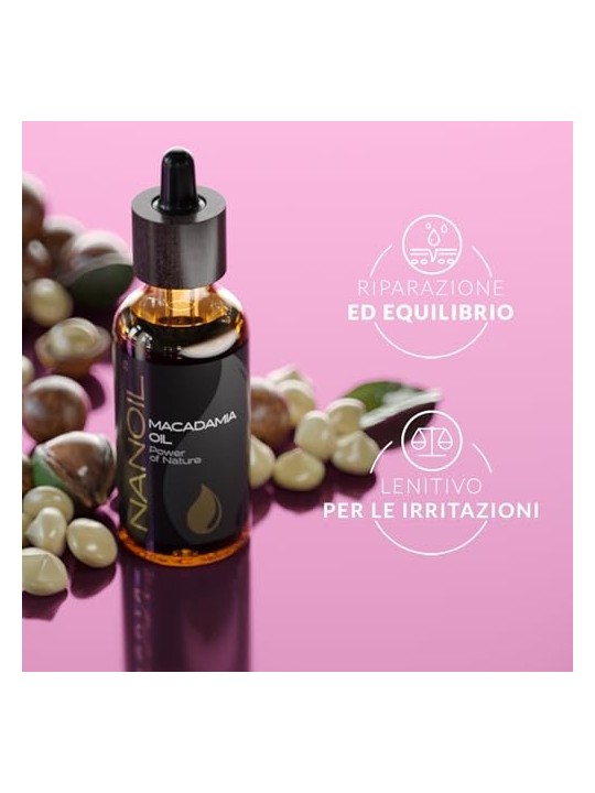 Nanoil Olio di Macadamia per capelli e corpo 50ml