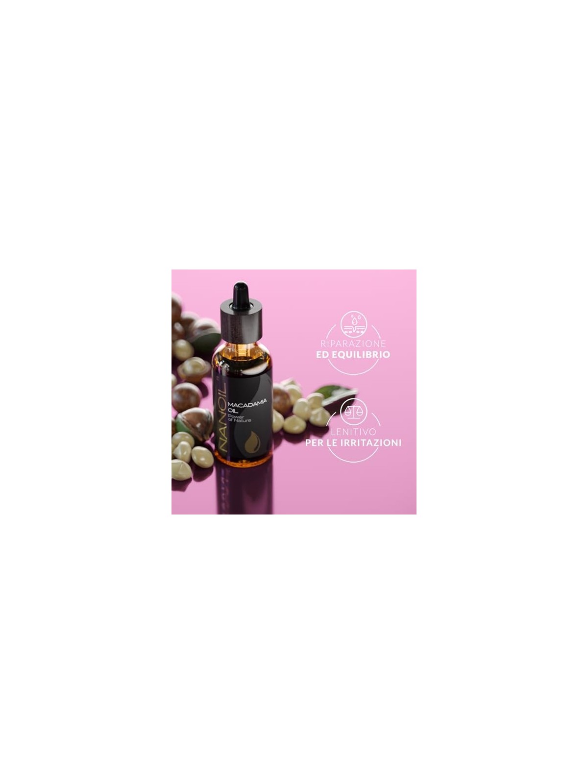 Nanoil Olio di Macadamia per capelli e corpo 50ml