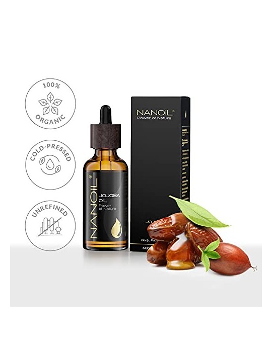 Nanoil Olio di Jojoba Olio per capelli donna 50ml