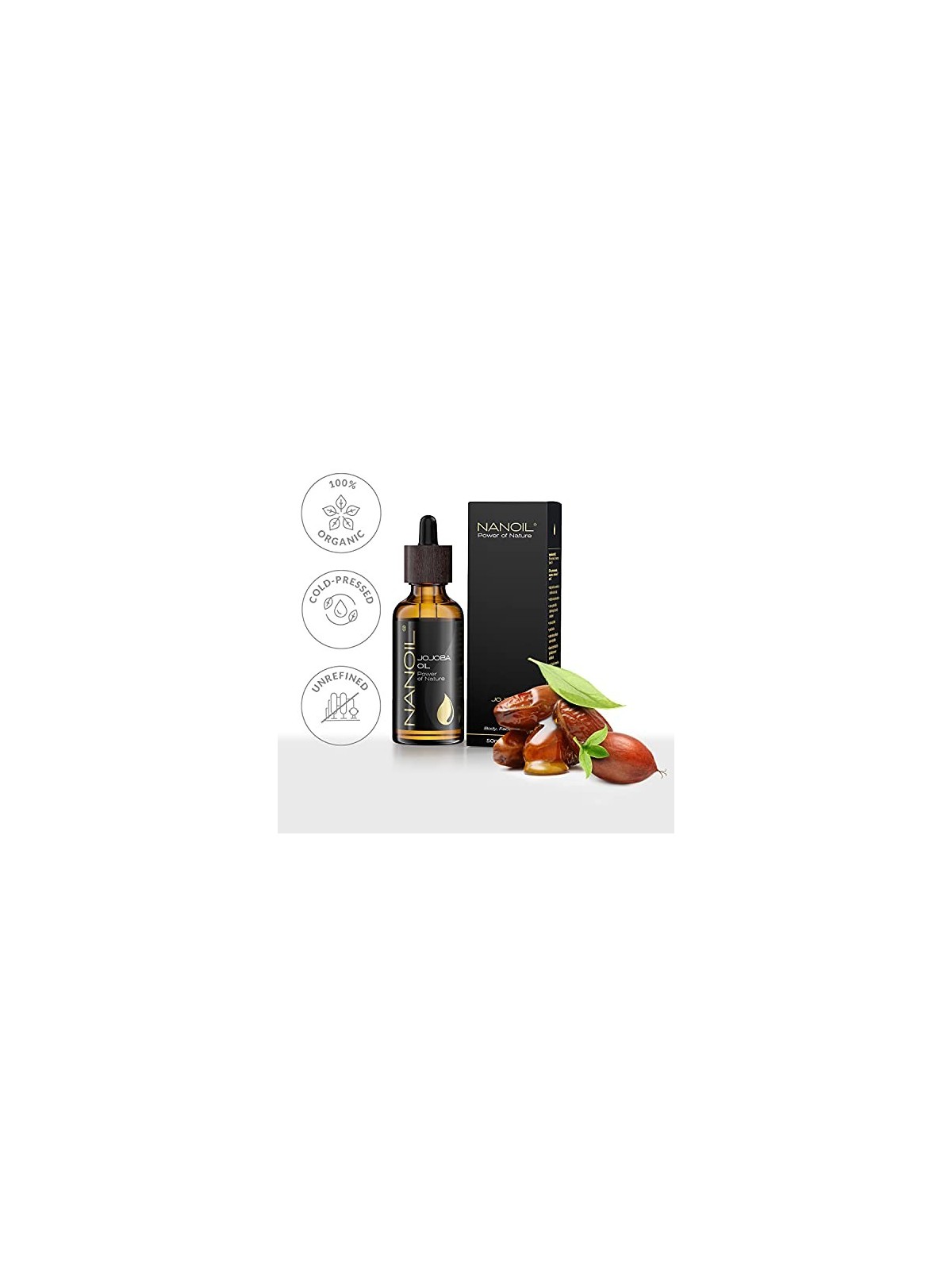 Nanoil Olio di Jojoba Olio per capelli donna 50ml