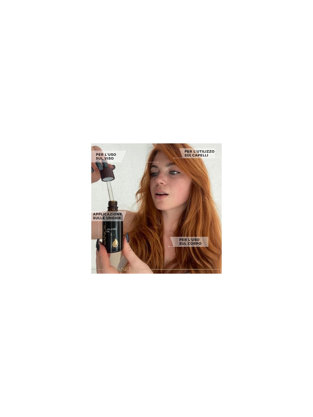 Nanoil Olio di Jojoba Olio per capelli donna 50ml