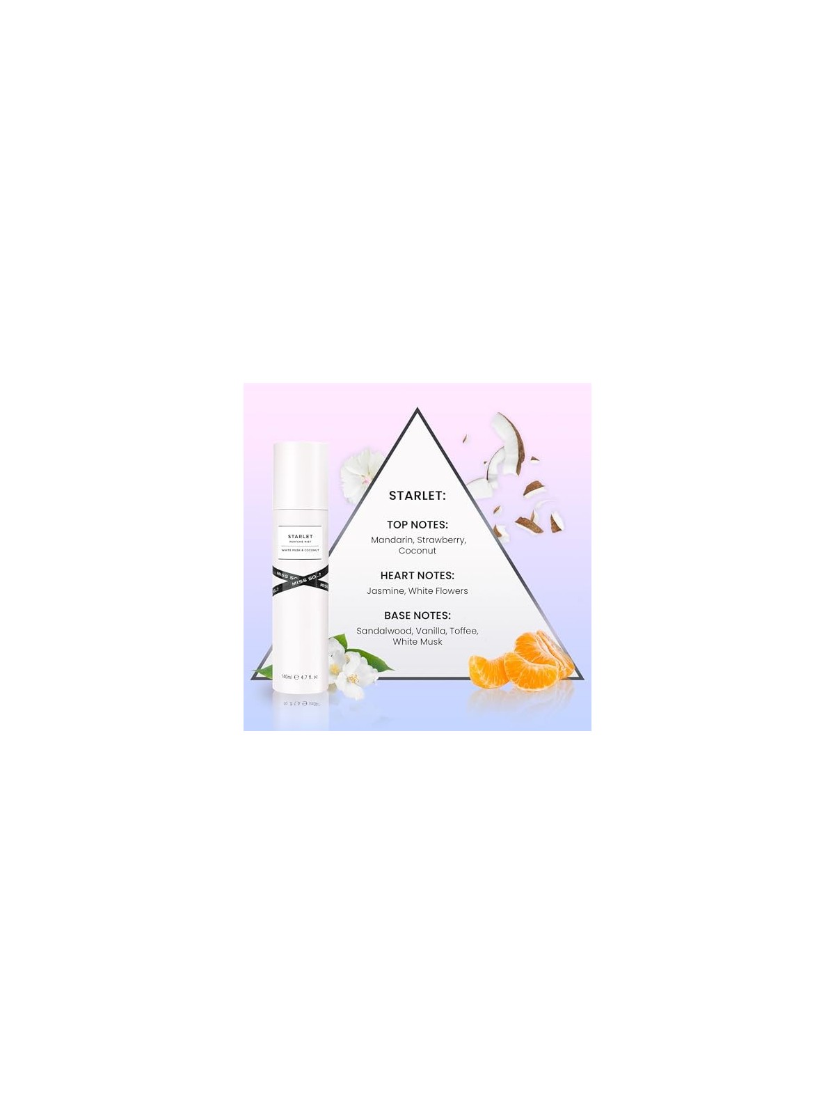 Starlet Miss So Spray Nebbia Muschio Bianco Cocco 140ml donna