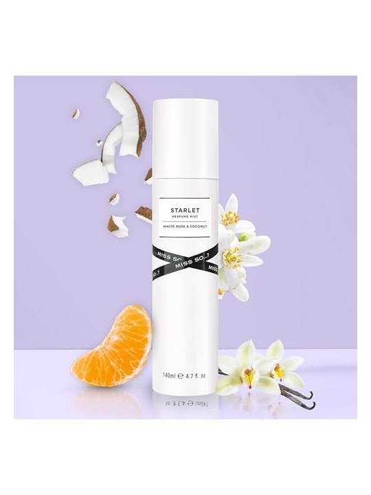 Starlet Miss So Spray Nebbia Muschio Bianco Cocco 140ml donna