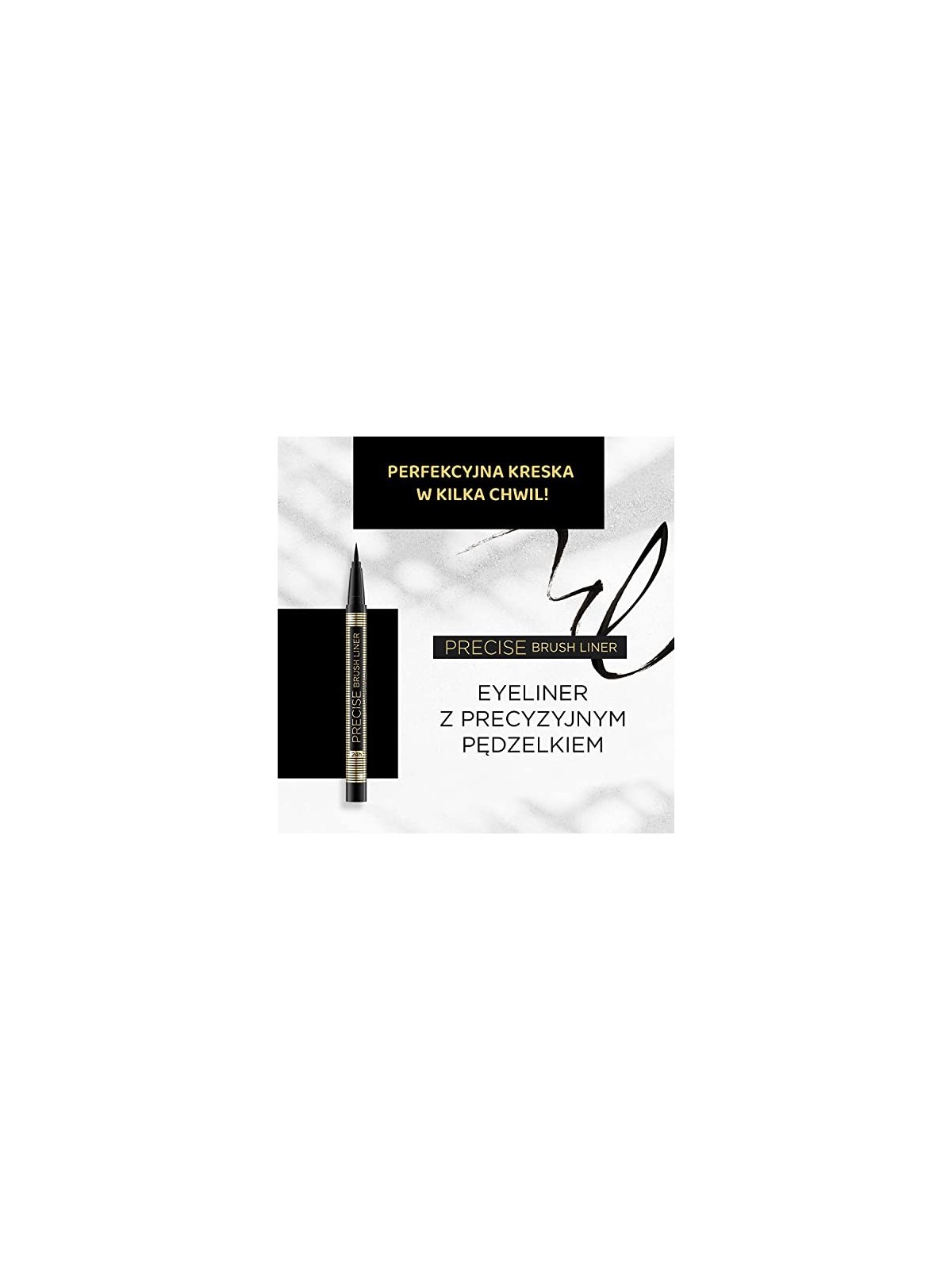 EVELINE Precise Brush Liner Pennello per eyeliner Deep Black