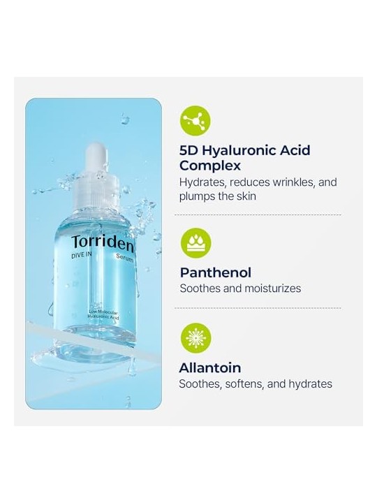 Torriden Dive In Low Molecular Hyaluronic Acid Serum 50ml Torriden www.essenzetotalstyle.com 