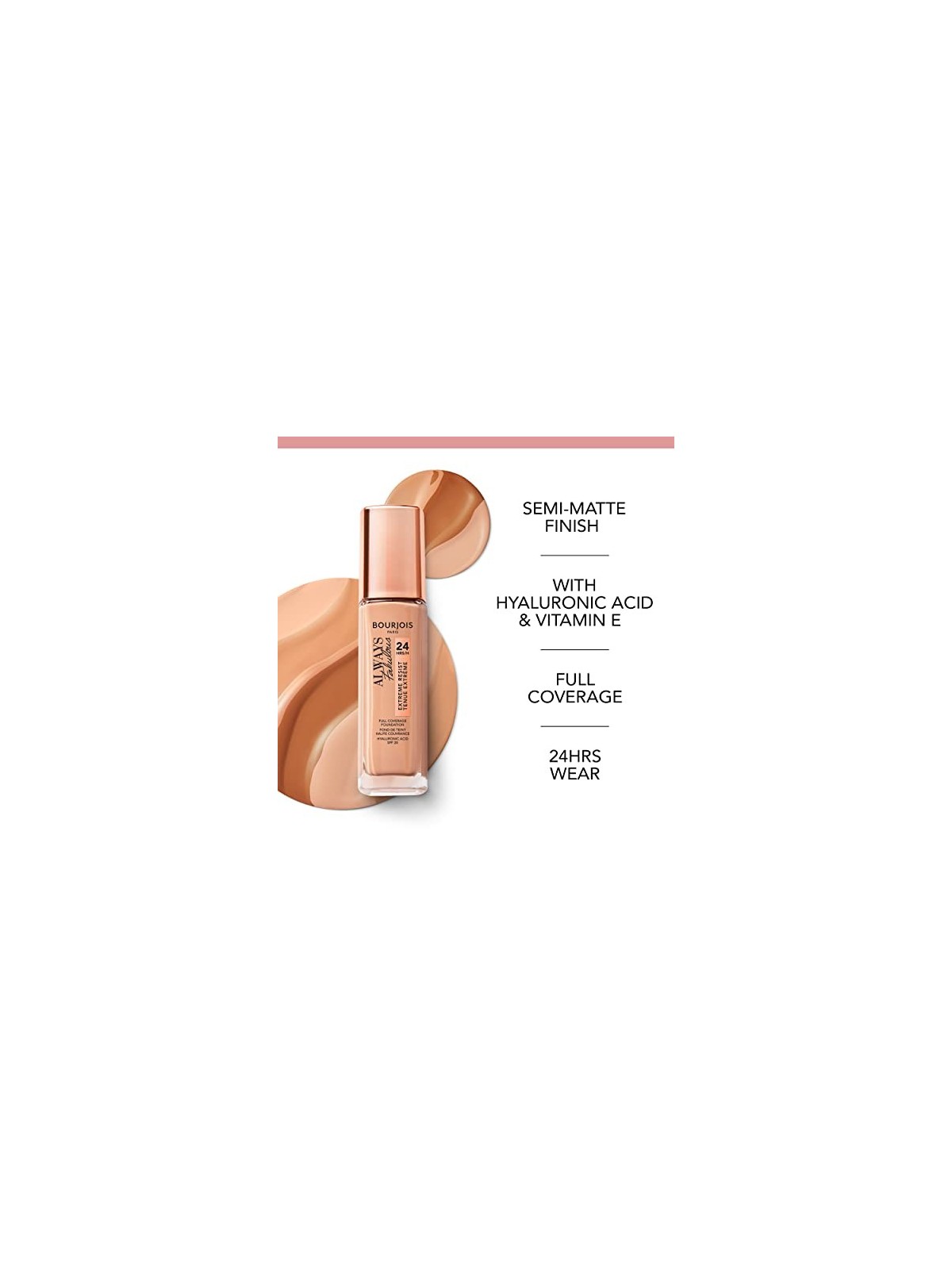 Bourjois Always Fabulous 24H MakeUp SPF20 Trucco 30 ml donna  210 Vanilla