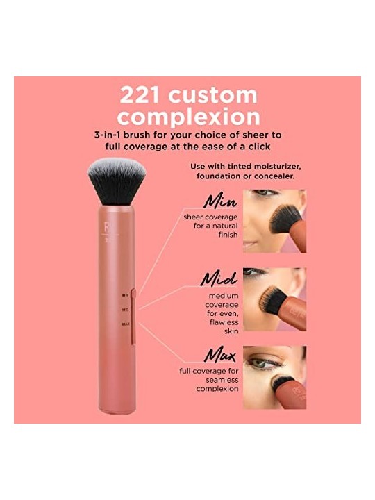 Pennello innovativo per copertura trucco personalizzata
