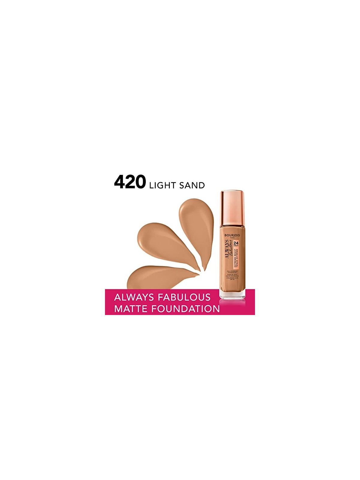 Fondotinta Bourjois Always Fabulous 24H SPF20 30 ml - 420 Light Sand
