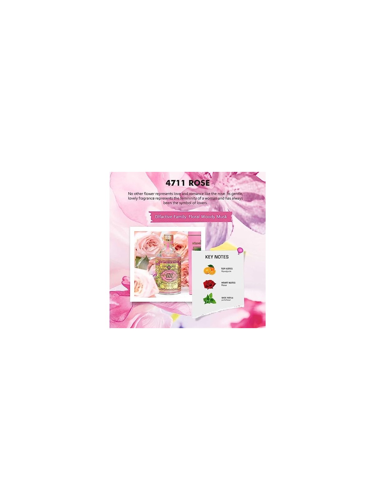 4711 Collezione Floreale Rosa eau de cologne unisex 100ml 4711 www.essenzetotalstyle.com 