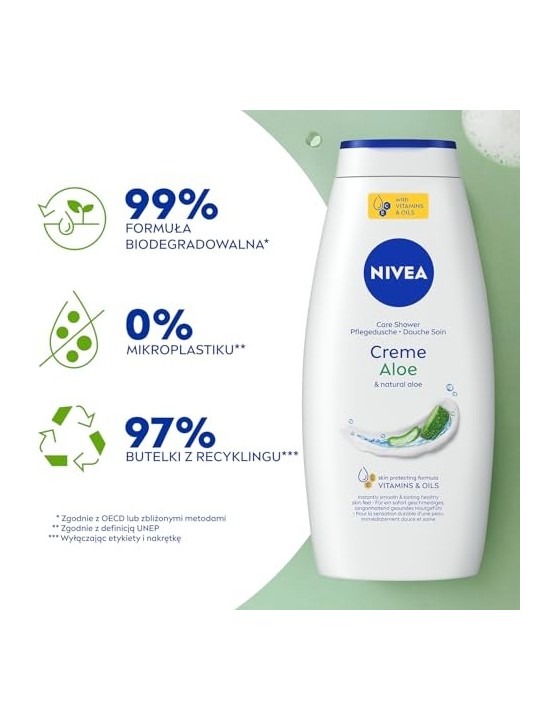 Nivea Aloe Vera Care Shower Gel Donna 750ml