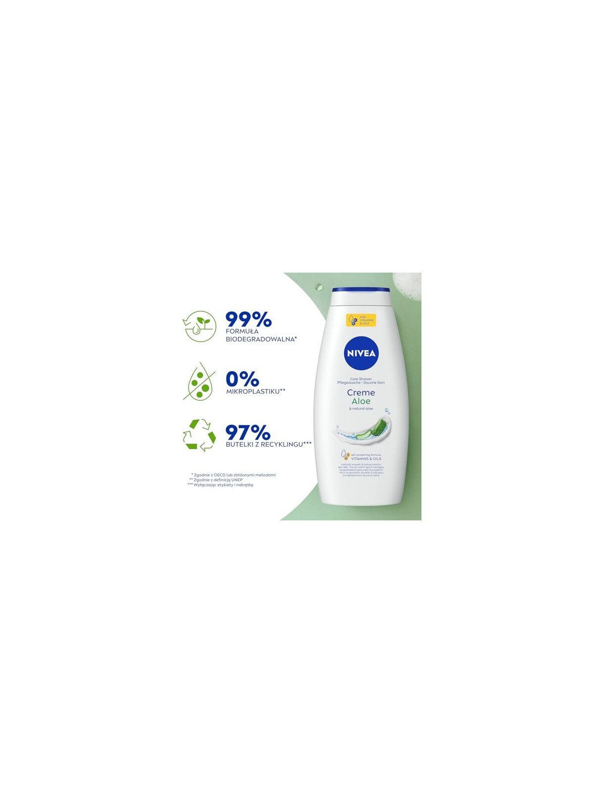 Nivea Aloe Vera Care Shower Gel Donna 750ml