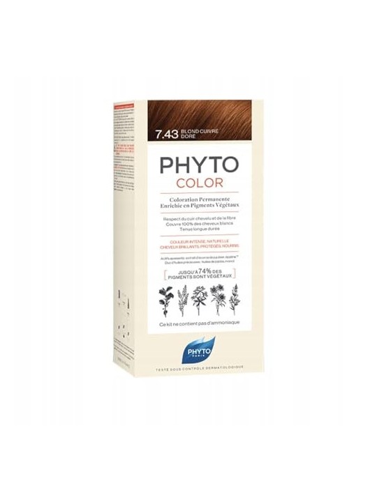 Phyto PHYTOCOLOR 7.43 Biondo Dorato Ramato 112ml