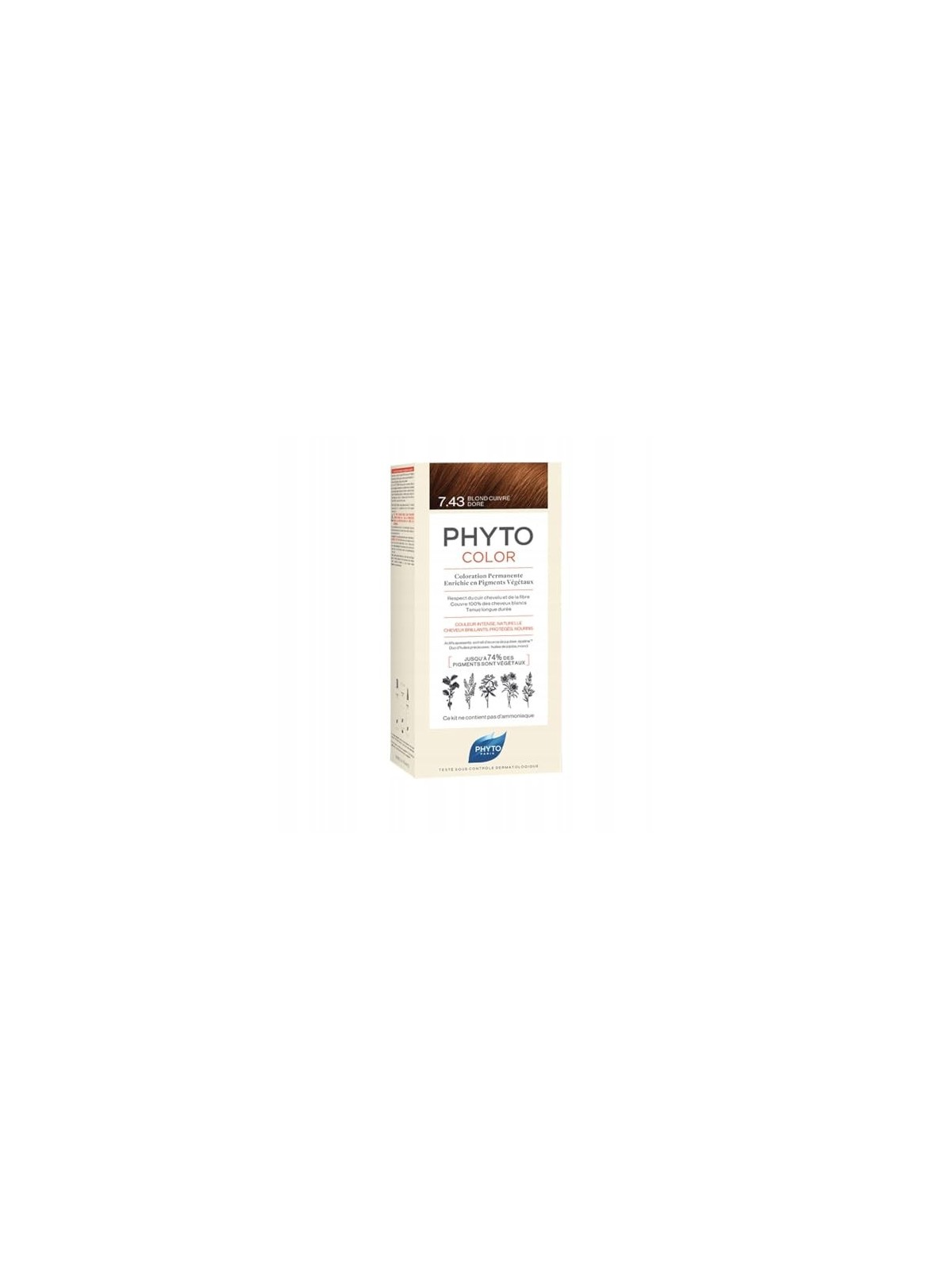 Phyto PHYTOCOLOR 7.43 Biondo Dorato Ramato 112ml