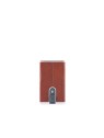 Piquadro Blue Square Porta Carte di Cuoio Marrone Uomo