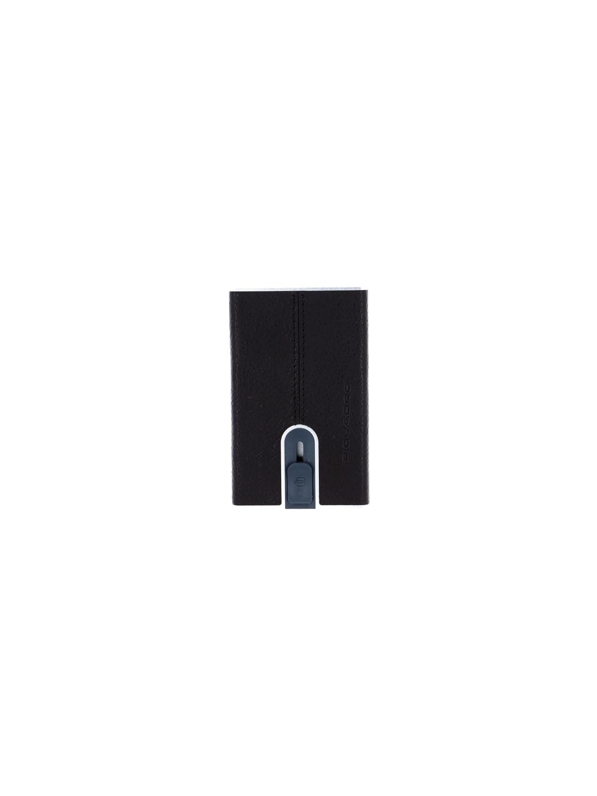 Porta Carte di Credito Piquadro Black Square in Pelle Marrone