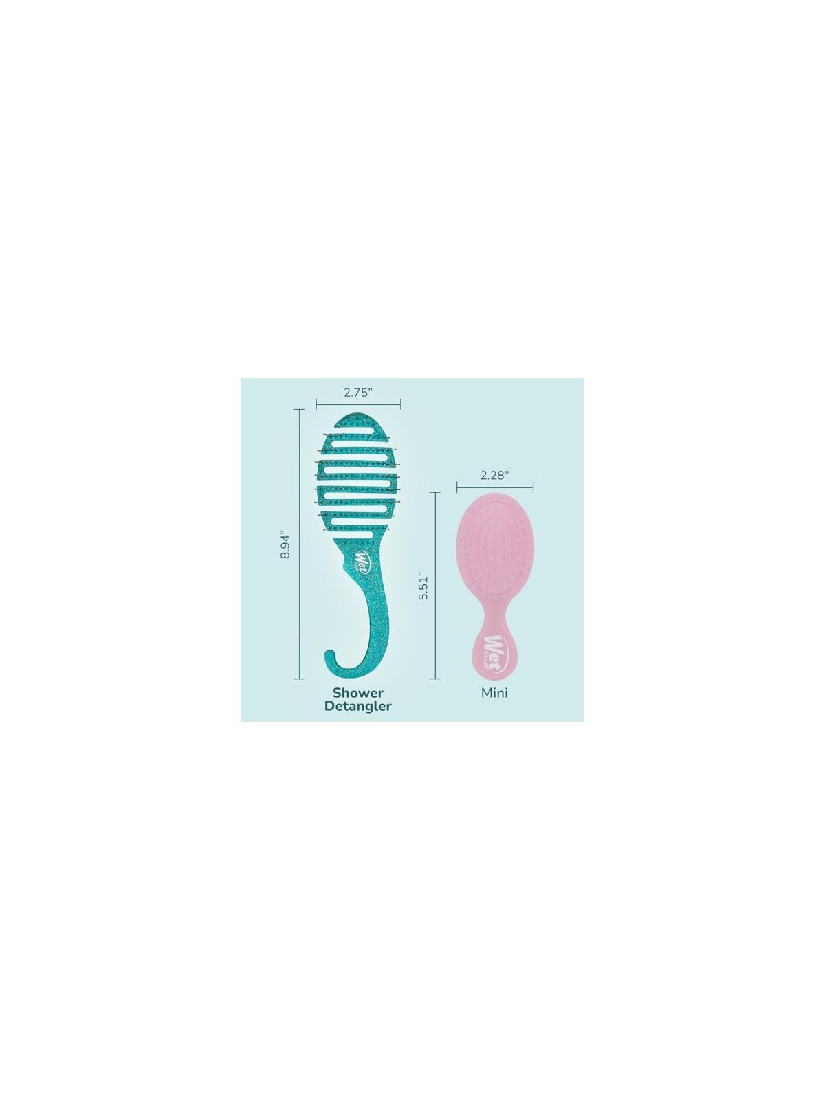 Wet Brush Doccia Districante Teal Glitter donna